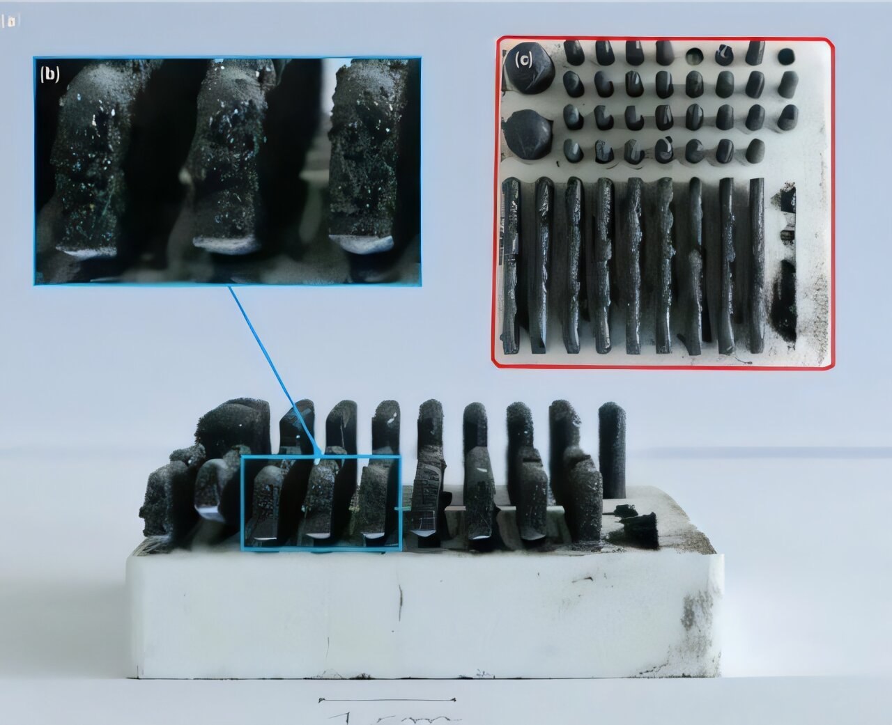 Lunar regoliti ile 3D baskı kalitesi, hammaddeye göre değişir