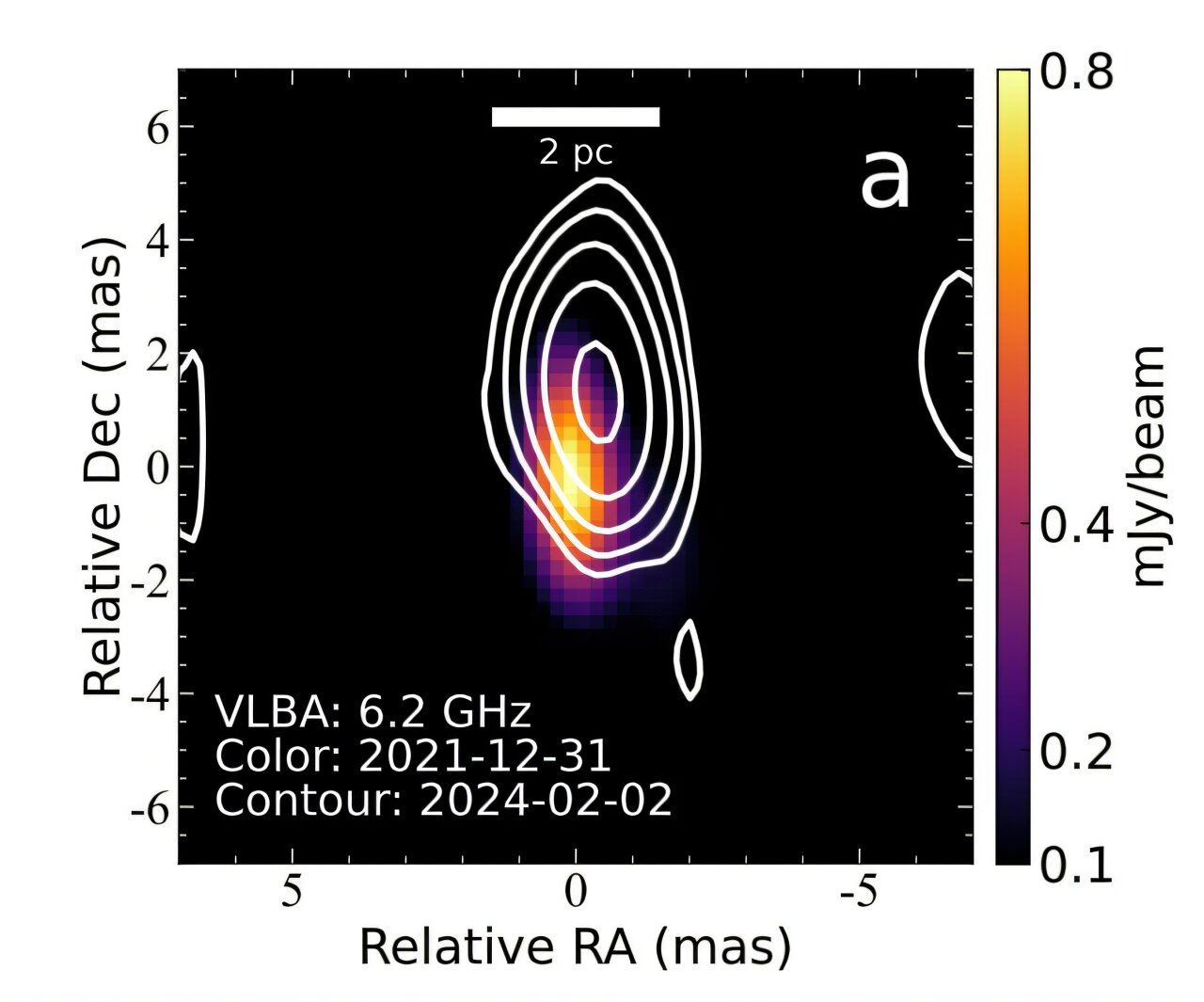Aktif Galaxy Markarian 110'da tespit edilen göreceli jet