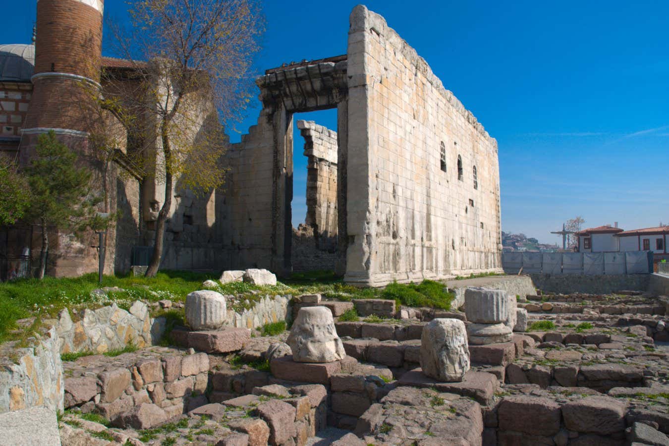 Temple of Augustus and Rome ruins, in Turkey