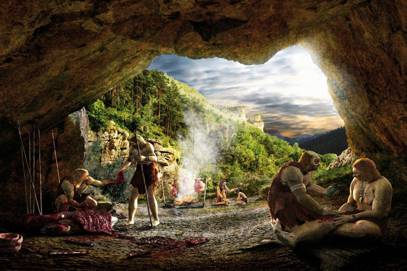 Neandertallerin gres için kemik işledikleri bir 'şişman fabrikası' vardı