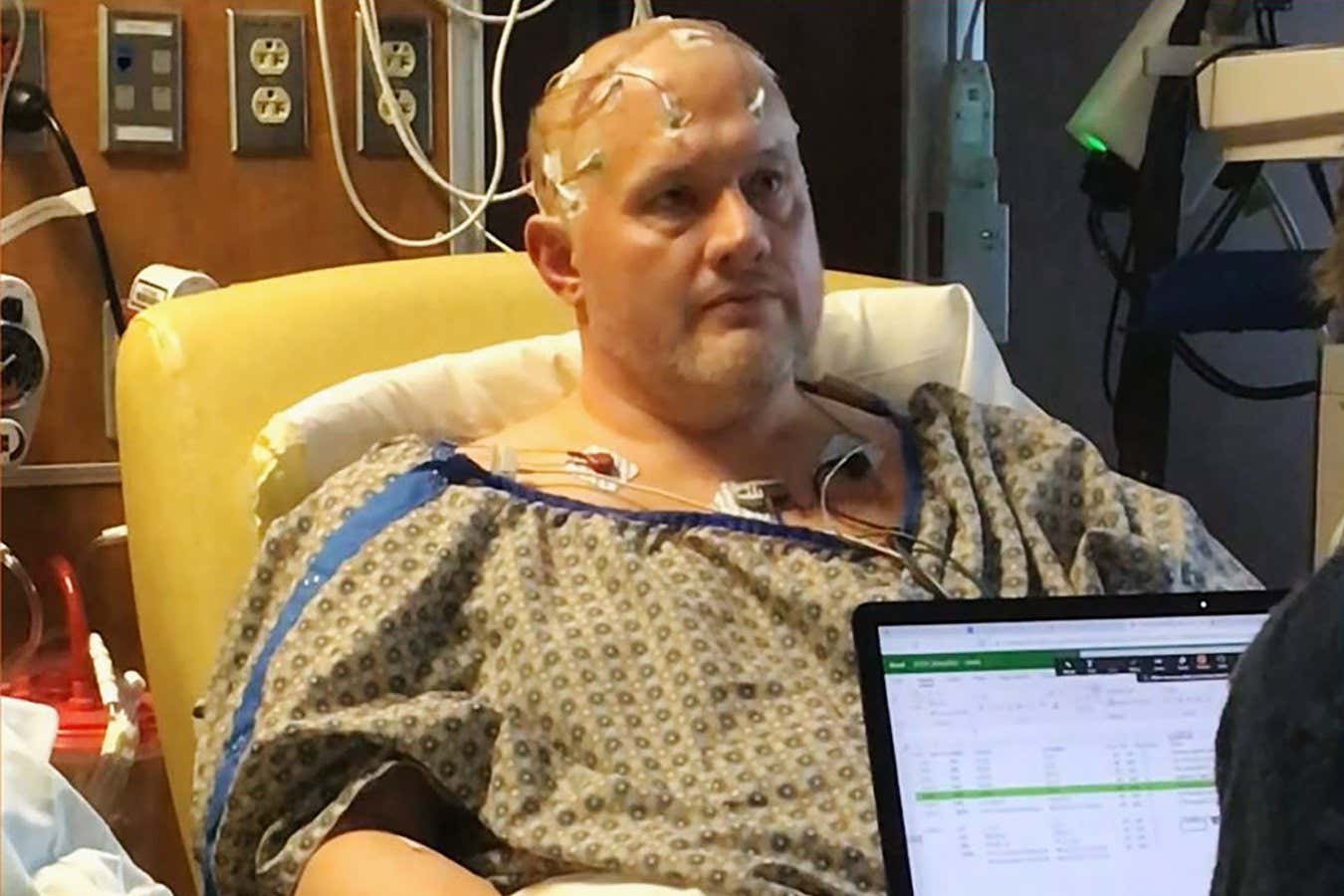 The man who received the brain stimulation, who had previously tried 20 treatments for his depression