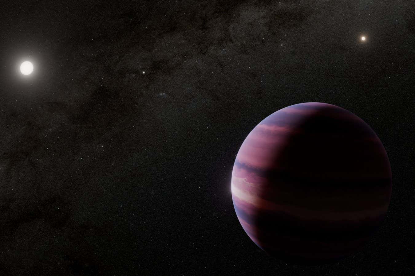 Satürn büyüklüğünde bir gezegen, en yakın güneş benzeri yıldızı yörüngede olabilir