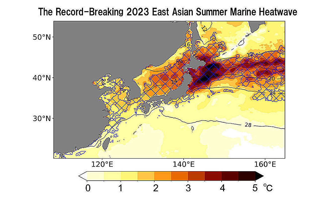 Benzeri görülmemiş deniz ısı dalgaları güçlendirilmiş rekor kıran 2023 Doğu Asya yaz, çalışma buluyor