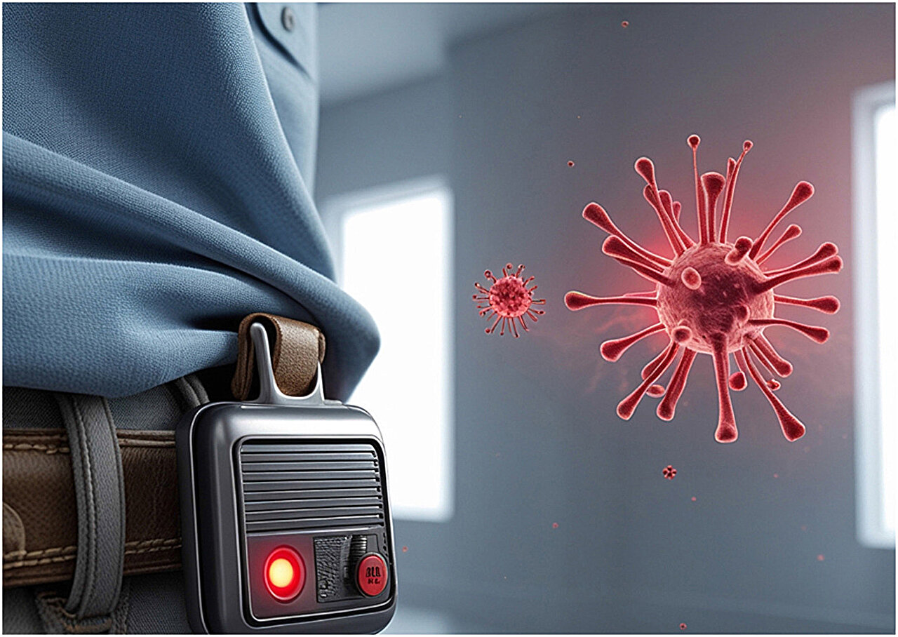 Düşük maliyetli biyosensör, havadaki virüsleri gerçek zamanlı olarak tespit edebilir