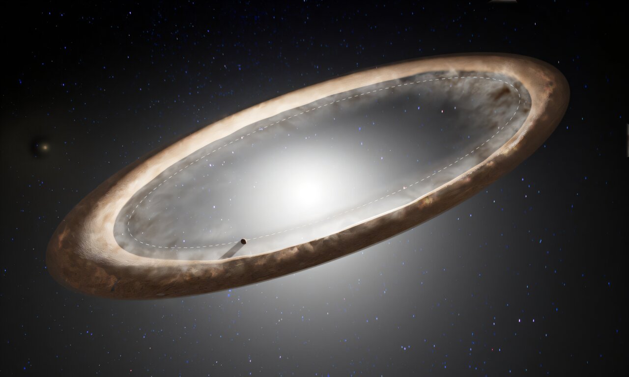 Fomalhaut yıldızının çarpık yüzüğü, eski gezegenlerin şekillendirilmesinin kanıtını gösterir