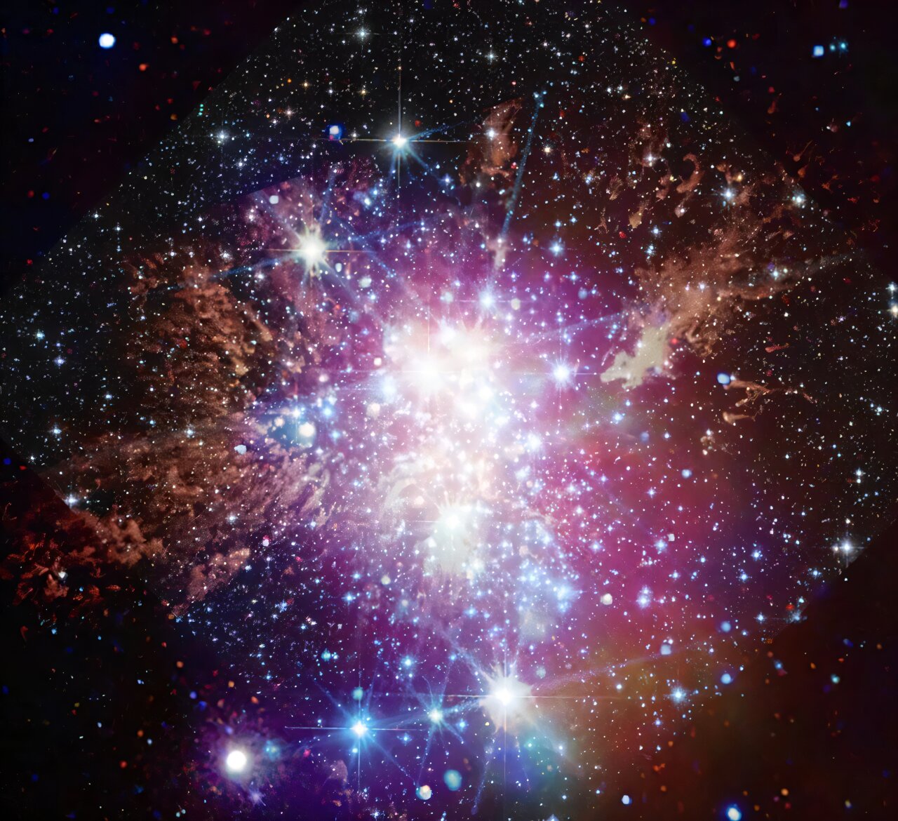 Resim: Westerlund 1, göz alıcı bir yıldız kümesi