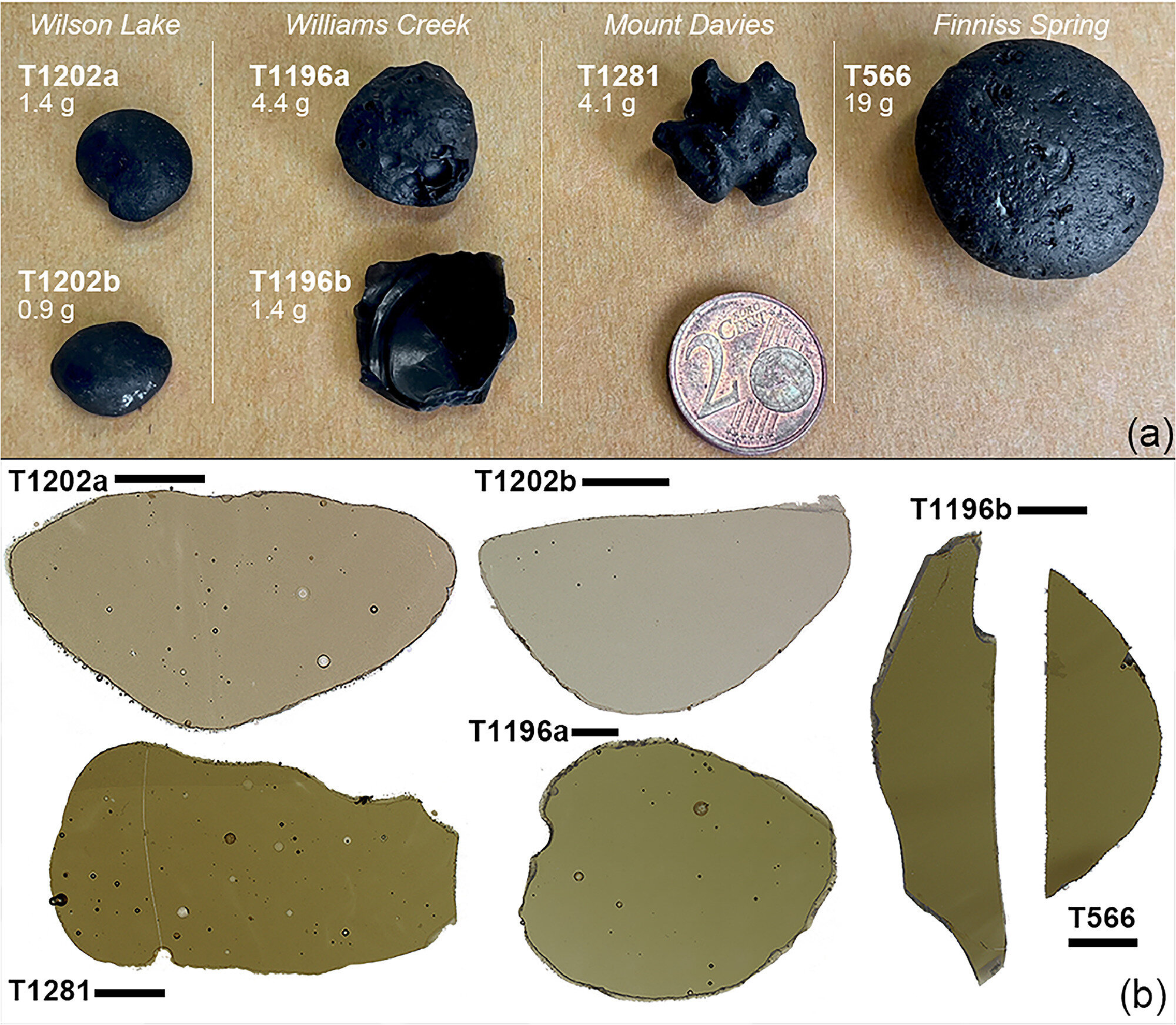 Yeni kanıtlar, farklı kökenlere sahip iki farklı Avustralya Tektit grubuna işaret ediyor
