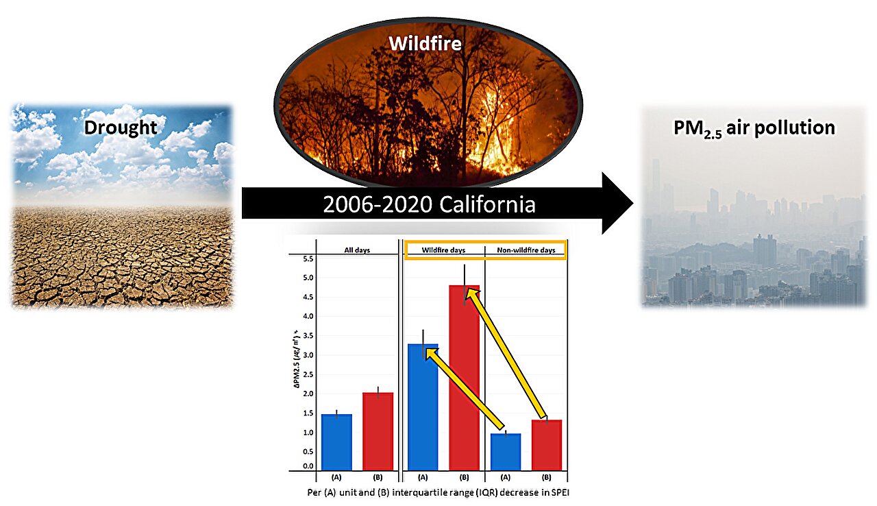 Bileşik kuraklık ve orman yangını olaylarının PM₂.₅ hava kirliliği üzerindeki etkisinin analiz edilmesi