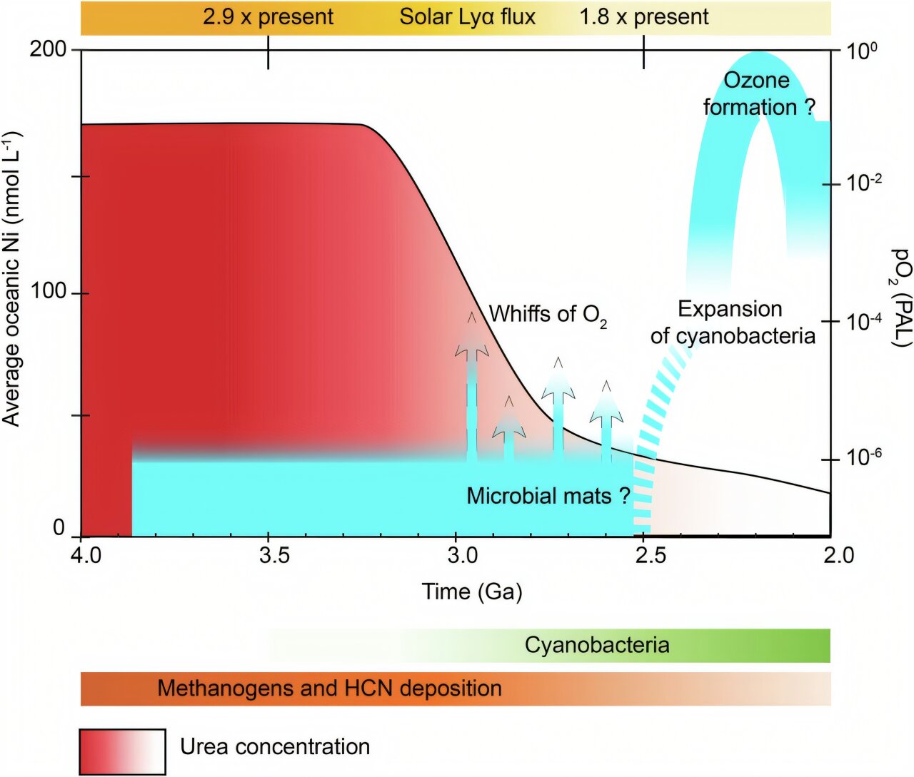 Dünyanın oksijen patlaması: Erken okyanuslardaki nikel ve üre mikrobiyal yaşamı nasıl şekillendirdi ve sahneyi hazırladı?
