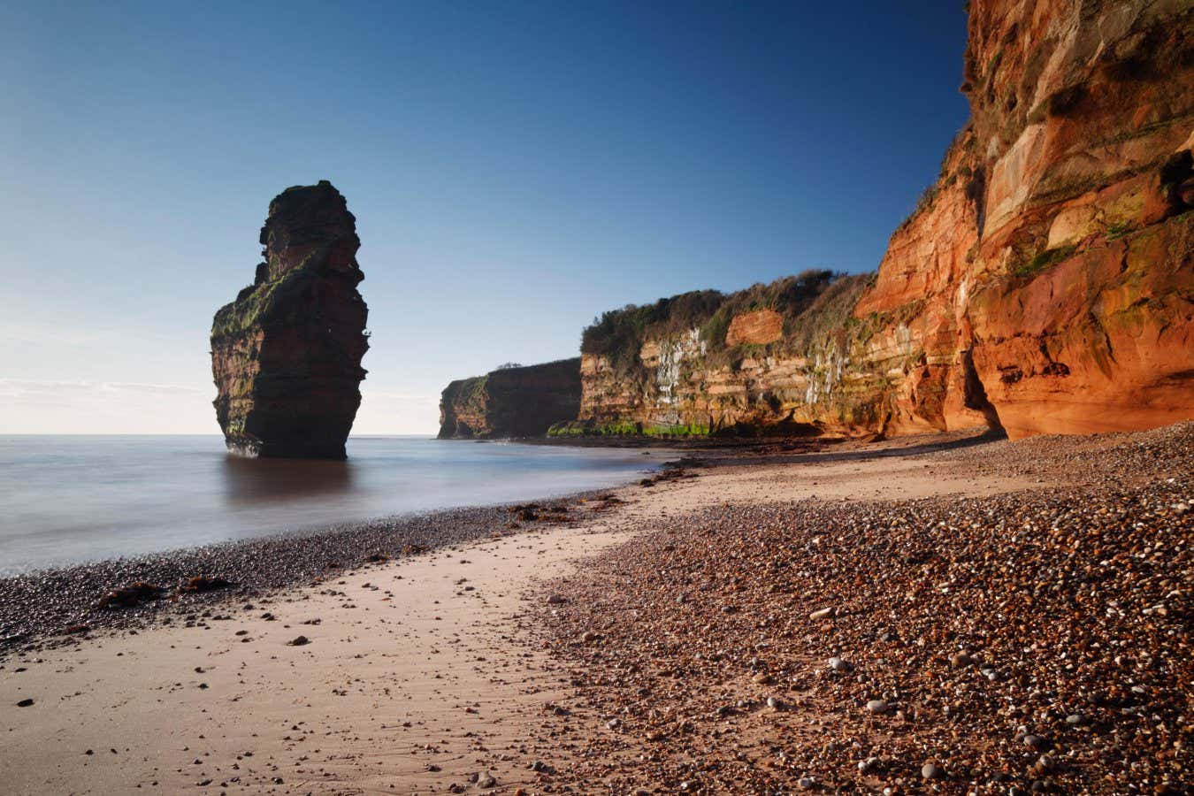 FKE16F Ladram Bay. Jurassic Coast World Heritage Site. Devon. UK.