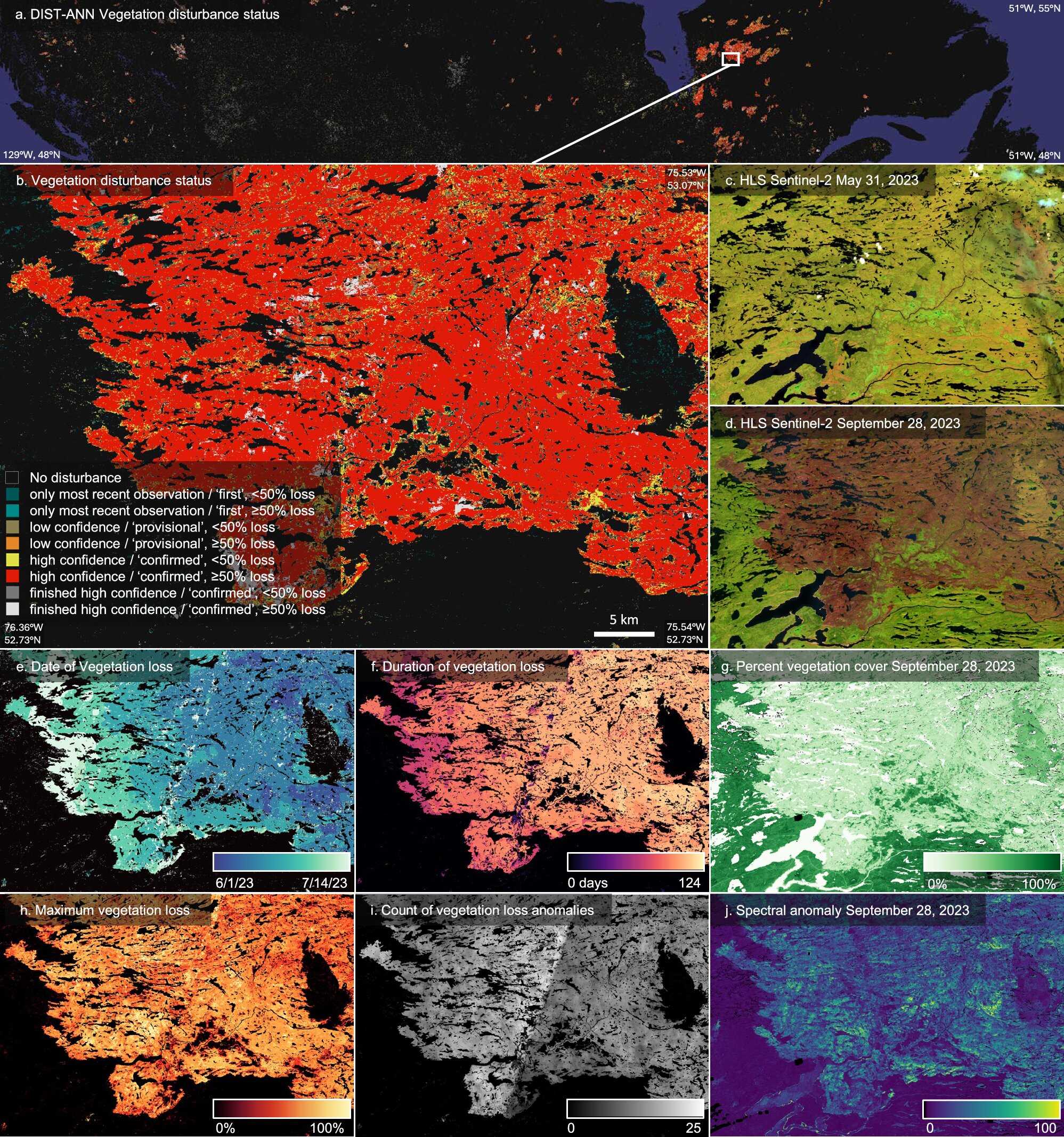 Küresel arazi örtüsündeki değişiklikleri neredeyse gerçek zamanlı olarak takip eden ilk sistem oluşturuldu