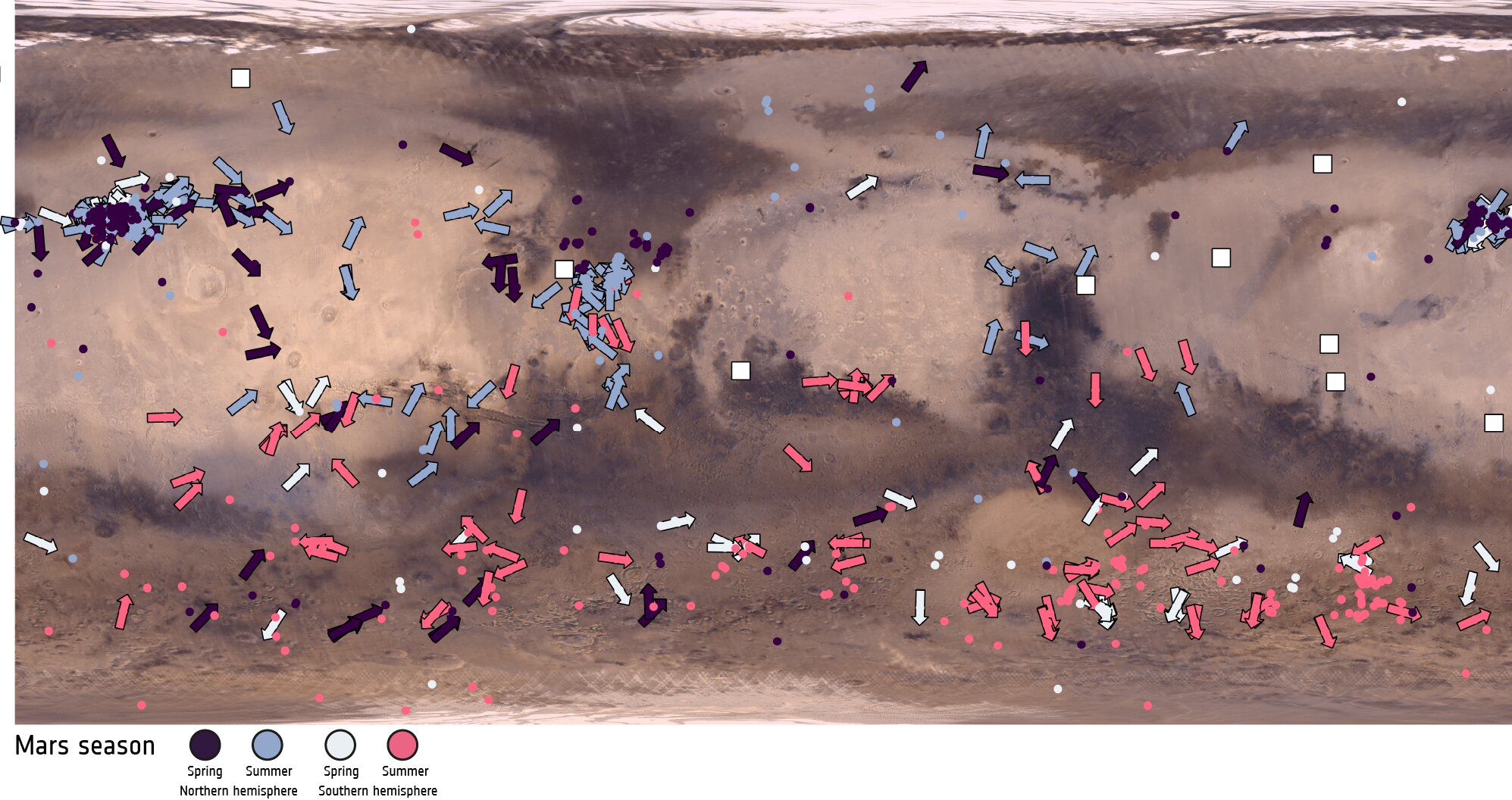 Mars tozu şeytanları ayrıntılı olarak haritalandı ve beklenenden daha hızlı rüzgarlar ortaya çıktı