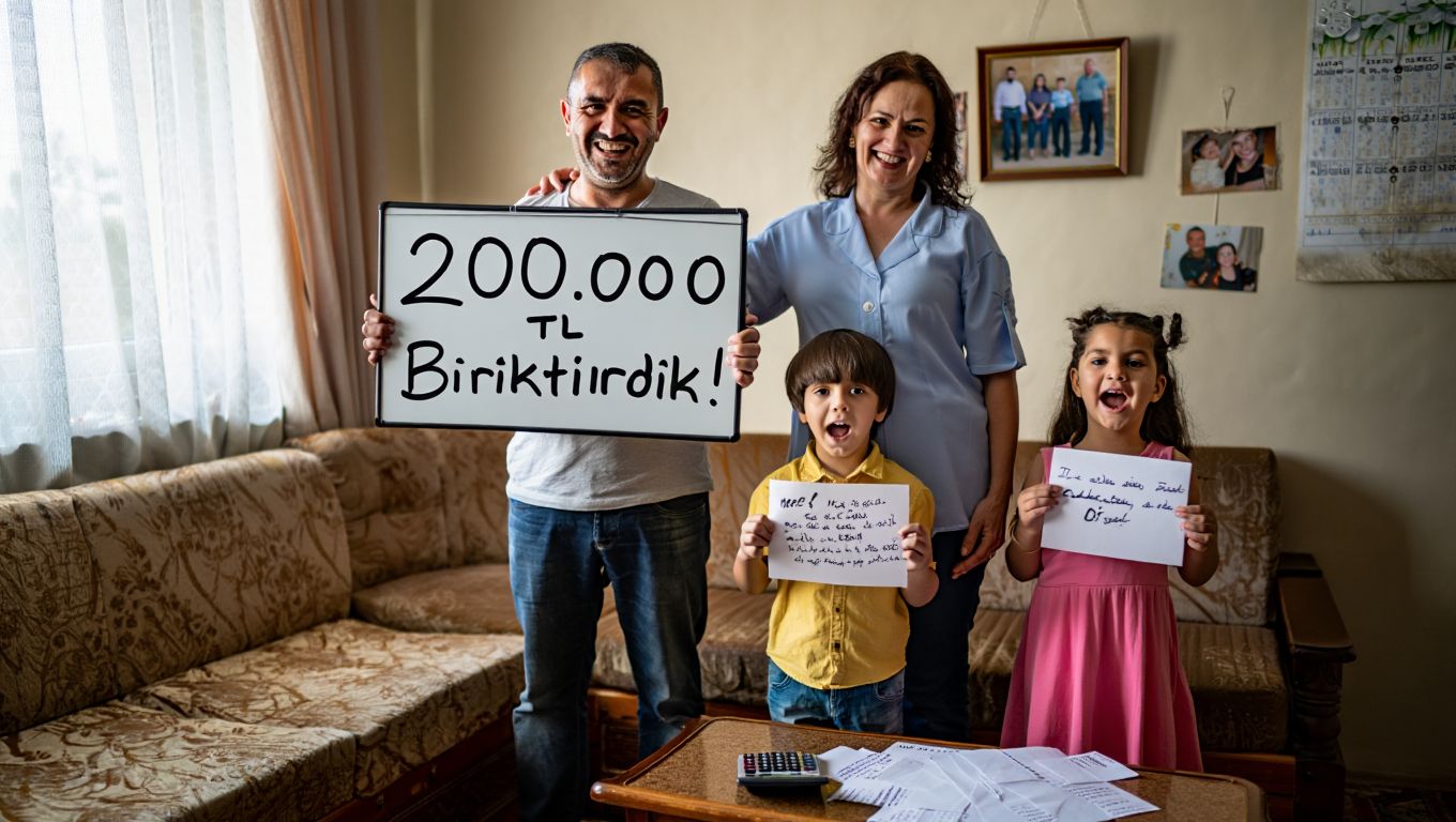 Bir yıl boyunca hiçbir şey satın almamaya karar verdiler: bu Bursalı aile 12 ayda 200 bin liranın üzerinde biriktirdi
